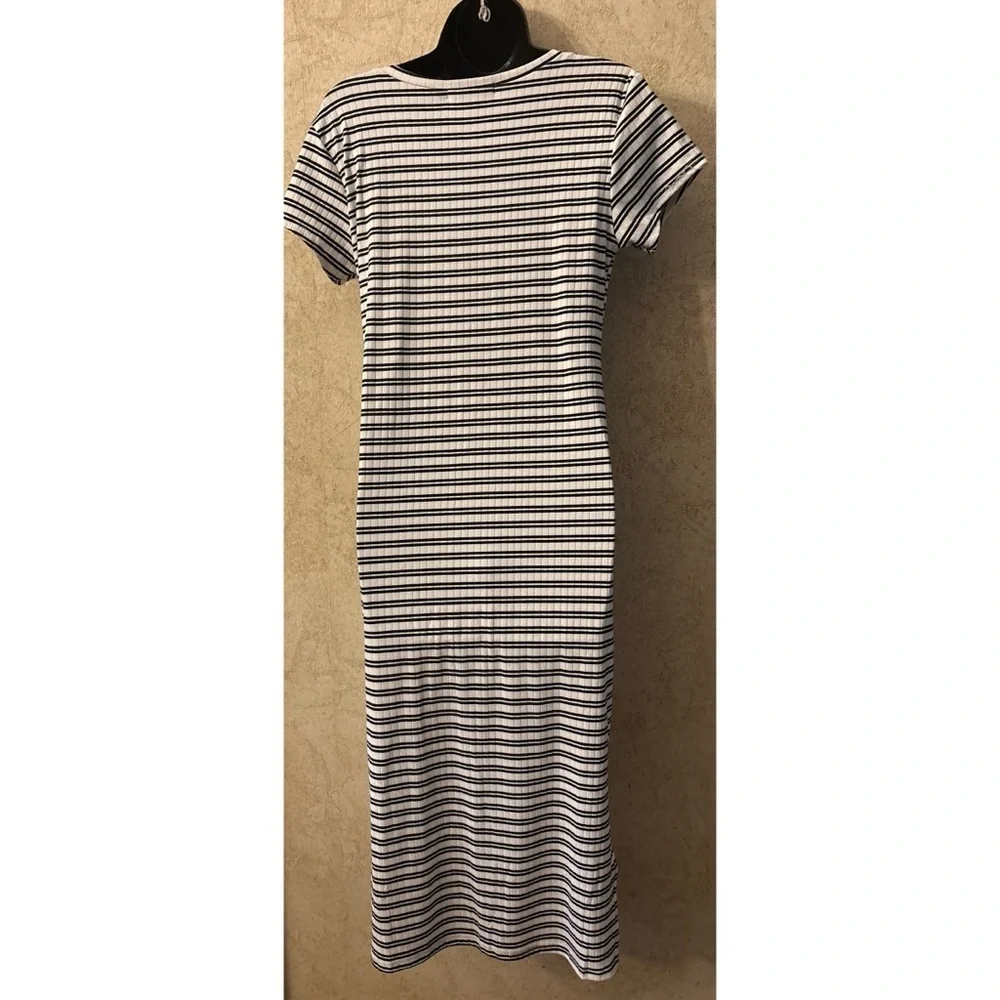 Green Goddess Maxi/Midi  Style Ribbed Dress - Picture 2 of 4